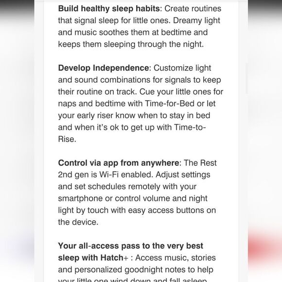 Hatch Rest 2nd Gen All-in-One Smart Sleep Machine, Nightlight, & Sound Machine - Picture 12 of 16